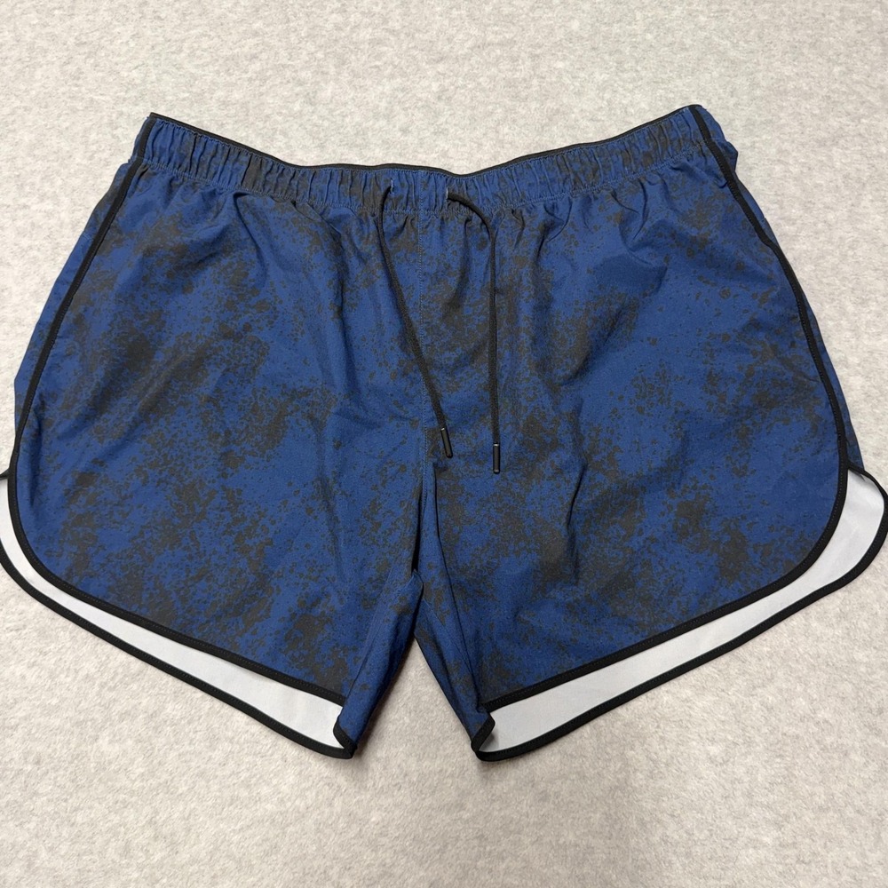 Chubbies Shorts Mens 2XL Blue 5.5in Lined Drawstring Running Athletic Gym